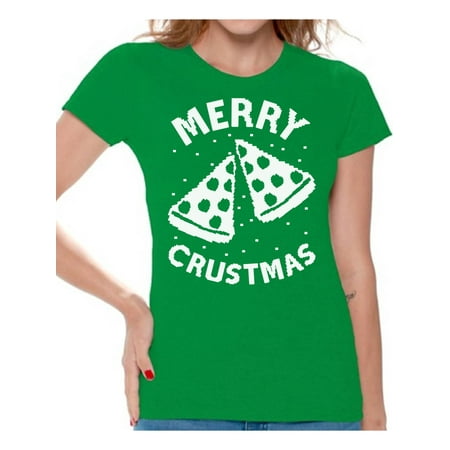 awkward styles merry crustmas christmas shirts for women pizza christmas t shirt merry christmas womens holiday top ugly christmas t shirt holiday gift - Christmas Shirts Walmart awkward styles merry crustmas christmas shirts for women pizza christmas t shirt merry christmas womens holiday top ugly christmas t shirt holiday gift - Christmas Shirts Walmart
