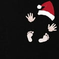 thumbnail image 2 of CafePress - Santas Little Surprise Baby Hands And Feet Materni - Maternity Dark T-Shirt, 2 of 3