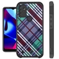 thumbnail image 1 of Compatible with Wiko Voix Hybrid Fusion Guard Phone Case Cover (Purple Plaid), 1 of 3