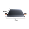 thumbnail image 5 of NIBOLOG Universal Car Half Cover - Sunproof Waterproof, Heat Insulation, Multi-directional Protection, Soft Oxford Cloth, 5 of 7