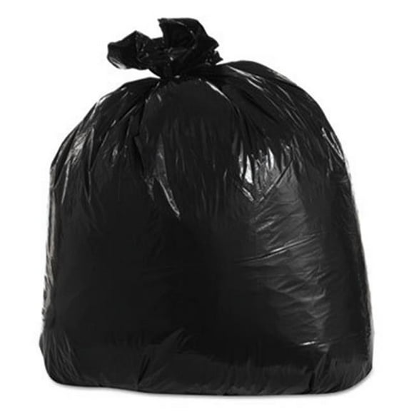 Trinity Packaging TRNML3339H 1.3 mil 33 gal Low-Density Can Liners, Black