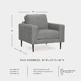 thumbnail image 3 of Signature Design by Ashley Hazela Charcoal Chair, 3 of 13
