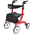 thumbnail image 7 of Drive Medical Nitro Euro Style Rollator Walker Lightweight 4-Wheel Rolling Walker, Red, 300 lb Limit, 7 of 7