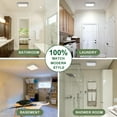 thumbnail image 6 of Akicon Exhaust Fan with Shower Light, DC Ultra-Quiet and Energy-Saving Bathroom Fan with Light, 50-80-100 CFM, 15W Dimmable 3CCT LED Light with 7W 2-Color Night Light Ventilation Fan, Square, Silver, 6 of 10