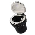 thumbnail image 4 of Taza De Ceniza Brillante, Indicador De Luz LED Ignífugo Universal, Cenicero De Coche Brillante Con Tachuelas De Diamantes Para Vehículo, 4 of 7