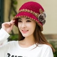 thumbnail image 6 of Skymirror Knitted Hat Warm keeping Super Soft Cotton Ultra thick Women's Warm Winter Ear Hat for Autumn, 6 of 8