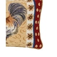 thumbnail image 3 of Rooster And Sunflower Needlepoint Pillow, 12" x 16", 3 of 4