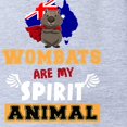 thumbnail image 2 of CafePress - Wombats Are My Spirit Animal Australia Flag Premiu - Cute Infant Baby Football Bodysuit, 2 of 3