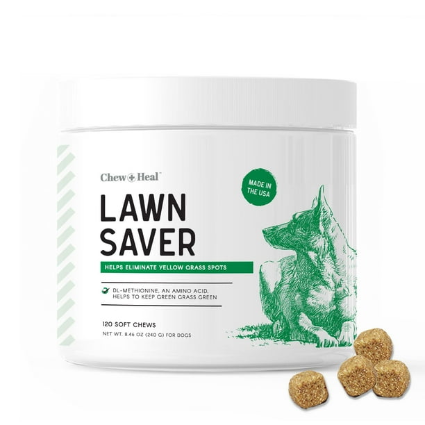 Chew + Heal Grass Saver For Dog Urine, 120 Soft Chews Eliminates