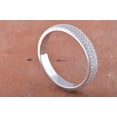 thumbnail image 6 of SilverCloseOut Sterling Silver Womens CZ Wide Eternity Ring Size 10, 6 of 8