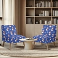 thumbnail image 4 of HELLHERO Snowmen Easy Installation Armless Accent Chair Cover with Dustproof, Easy to Install Armless Accent Chair Washable Cover, 4 of 8