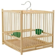 Bamboo Birdcage Bird Cages Small Animal Cage Bird Feeder Cage Budgie Cage Small Bird Holder Travel