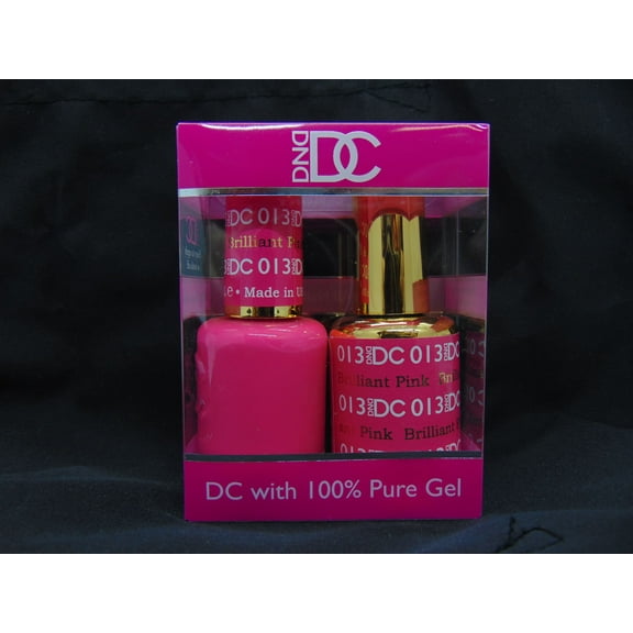 DND - DC Duo Soak off Gel & Matching nail polish, #013 - Brilliant Pink