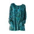 thumbnail image 5 of Long Sleeve Shirts for Women Pocketed Long Sleeve Casual Legging Match Work Blouse Womens Shirts Dressy Casual Blue L, 5 of 5
