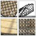 thumbnail image 3 of Costway 10PCS 12'' x 12'' Acacia Wood Deck Tiles Interlocking Patio Pavers Stripe Pattern, 3 of 10