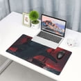 thumbnail image 5 of Bingfone Red Moon Shark Sailboat Large Gaming Mouse Pad,Extended Desk Mousepad with Stitched Edges,Non-Slip Base,Water Resist Keyboard Pad for Gamer, Office & Home, 29.5 x 16 in, 5 of 6
