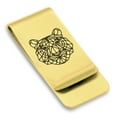 thumbnail image 1 of Stainless Steel Geometric Polygon Tiger Animal Classic Slim Money Clip Credit Card Holder, 1 of 2