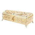 thumbnail image 1 of Joyero Vintage de Aleación, Caja de Almacenamiento Rectangular para Tesoros, Organizador de Lujo para Recuerdos con Interior de Terciopelo Suave para Tocador, Estante de Mesa, 1 of 10