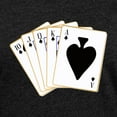 thumbnail image 3 of CafePress - Ace Spades Flush T Shirt - Womens Football Shirt, 3 of 4
