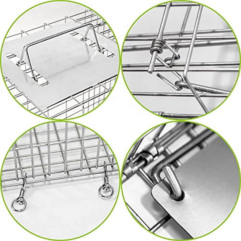 H&B Luxuries High Sensitivity Gravity Pedal Cage Rodent Trap, Large, 2 Count