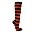 thumbnail image 5 of Women's Colorful Variety Design Assorted Knee High Stocking Socks, Wider Striped (6 Pairs), 5 of 8