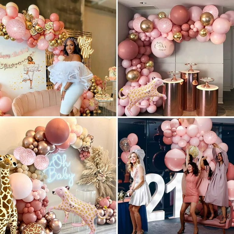 Pastel Pink White Birthday Decorations for Girls Women Pink Party  Decorations Se