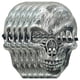 thumbnail image 1 of Calaveras Cosplay Terrorífico SkullSilver 5Pzas 16x24.5cm Poliéster Plata Máscaras de Calavera., 1 of 3