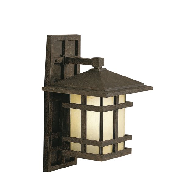 Kichler Cross Creek Lanterne Murale Extérieure à 1 Lumière en Bronze Vieilli, 16 Pouces H