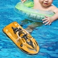 thumbnail image 4 of Lancha motora RC de alta velocidad con conmutación para niños, lancha rápida acuática, yate, dirigible amarillo 2B, 4 of 7