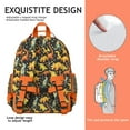 thumbnail image 5 of Floral Dinosaur Print Backpack - Waterproof Fabric for Wet Weather Protection, 5 of 5