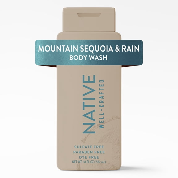 Native Body Wash for men, Limited Edition Mountain Sequoia & Rain, 18 fl oz