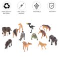thumbnail image 2 of Modèles d'Animaux Jouets en Plastique Écologique 12 Pcs 2.4x1.6x1In, 2 of 9