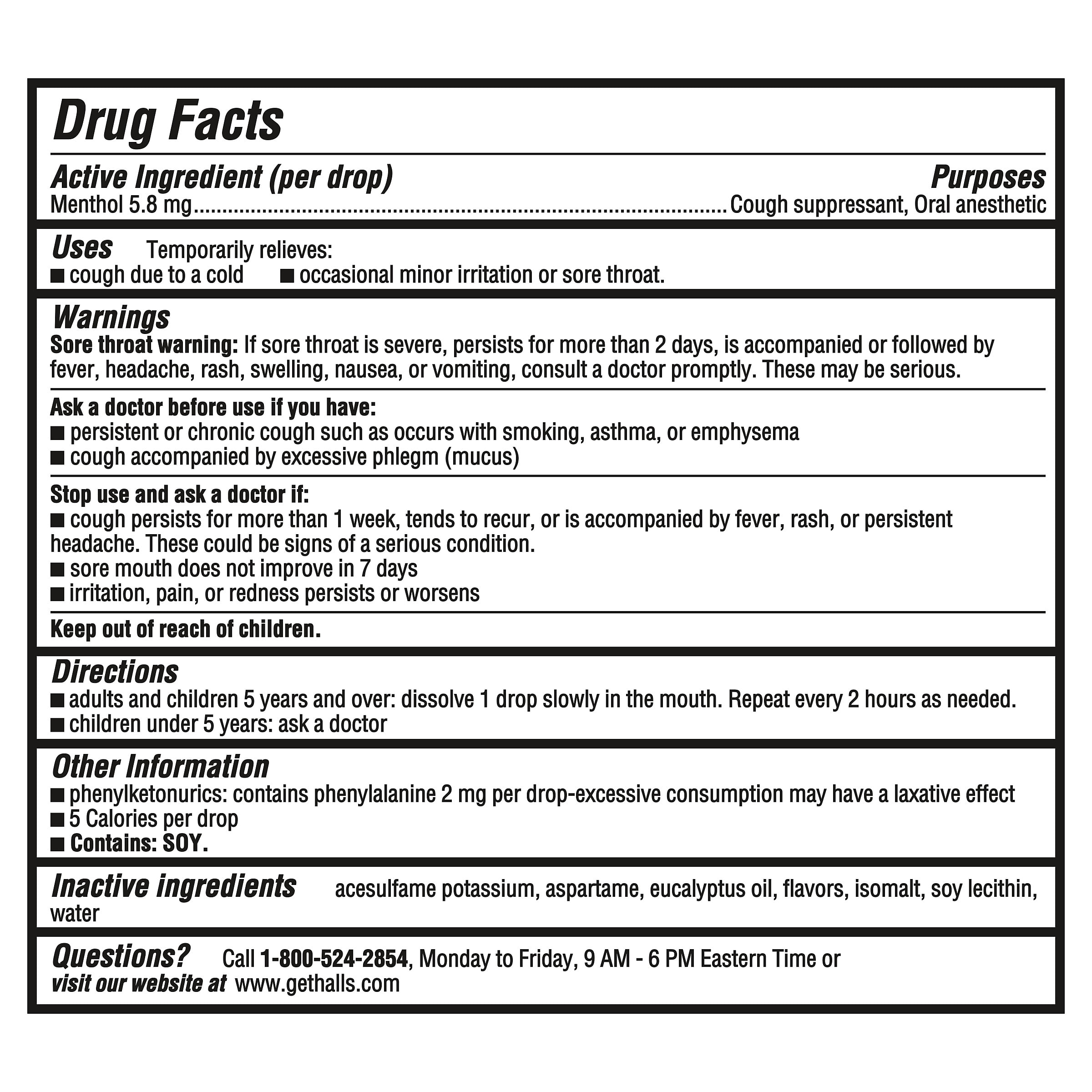 HALLS Cough and Throat Relief Mountain Menthol Sugar Free Cough Drops, Value Pack, 70 Drops