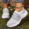 thumbnail image 2 of Rokment Women's Orthopedic Slip on Walking Shoes 2026 Spring Fall Comfortable Casual Mesh Memory Foam Wedge Low Heels Athletic Running Tennis Jogging Nursing Fashion Sneakers Grey Size 6.5, 2 of 7