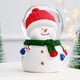 thumbnail image 5 of Adorno de bola de cristal de resina que cambia de color con luz navideña de globo de nieve con muñeco de nieve de cabeza grande, 5 of 8