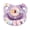 Donut Purple, variant on CutiePlusU Adult Sized Pacifier Dummy Big Shield DIY Handmade