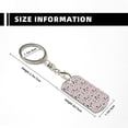 thumbnail image 3 of Uemuo Dachshund Dog Puppy Pattern Rectangular Metal Keychain - Durable, Stylish, and Personalized Key Ring for Men and Women,Engraved Keychain,Gift Slim Sturdy Keychain, 3 of 7