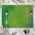 thumbnail image 6 of 2024 Placemats Table Kitchen Tableware Dinner Family Table Fabric Linen Art Color Crayon Simple, 6 of 7