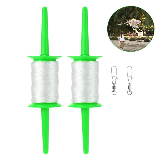 Cuerdas Y Rodillos Para Cometa De 150M, Cable Blanco Para Cometa, 27,5 Kg, Cable Para Cometa Con Rodamiento, Carrete Para Cometa, Rojo/Verde Para Deportes Al Aire Libre, Todas Las Edades Eigraketly OD010407-02