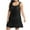 Black, variant on Dealovy Plus Size Dress for Women Casual Sleeveless Tank Dress Crewneck Ruffle Solid Color Sundress Summer Cover U.S