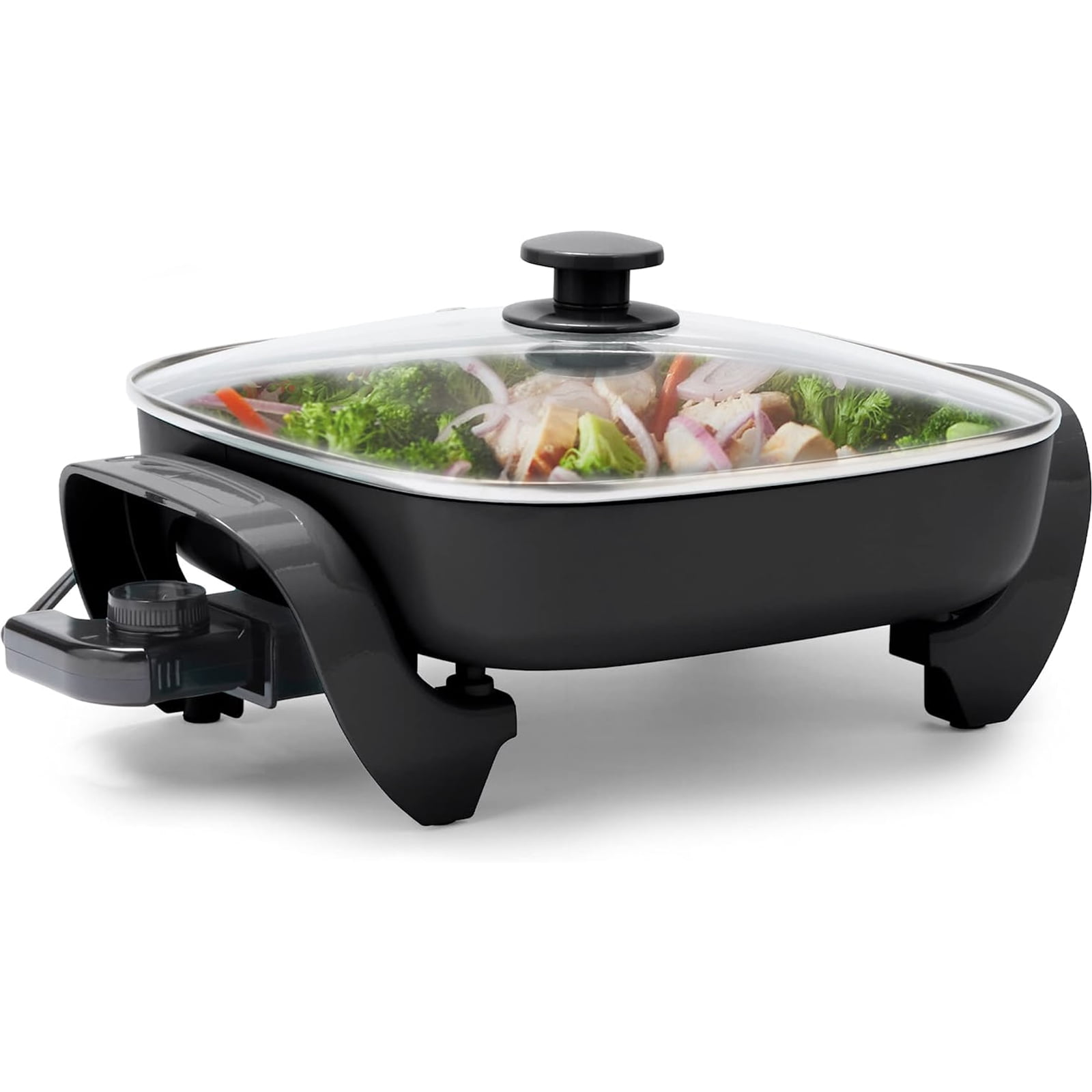 Ceramic Electric Skillet Nonstick For Fry Sauté Bake Grill and Steam