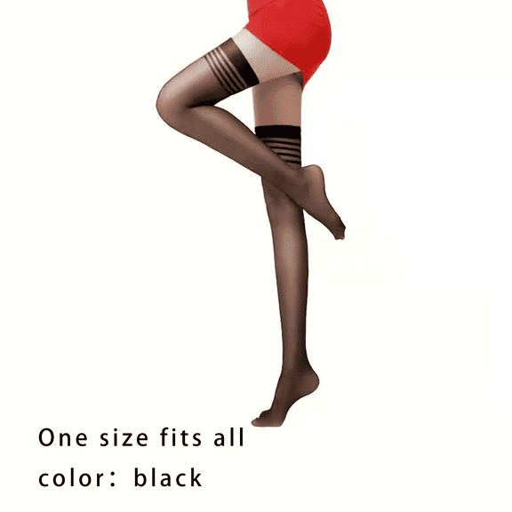 AUQ Stockings,Polyester Women'S Socks,Calcetines Para Mujer,Black