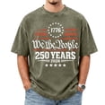 thumbnail image 2 of We the People 250 Anniversary USA Shirts for Men, 250 Year Birthday 1766-2026 Men Shirts, 4th of July Shirt Independent Day Mens Tops Army Green L, 2 of 5
