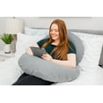 thumbnail image 4 of Leachco Sleeper Keeper Total Body Pregnancy Pillow - Jersey Gray, 4 of 7