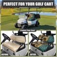 thumbnail image 4 of Garronmavis Green Leopard Sunflower Universal Fit Golf Cart Seat Covers for Sun Protection Breathable Summer Accessiores for Interior Split Backrest Front Seat Cover, 4 of 6
