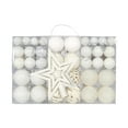 thumbnail image 2 of 101 piezas de adornos de bolas de Navidad DIY superior de árbol para boda de hotel de Navidad Blanco BLESIY Bolas colgantes, 2 of 8