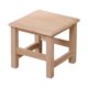 thumbnail image 1 of Taburete de madera con escalón, reposapiés, taburete cuadrado otomano para sentarse, para puerta interior y exterior, mesita de noche, apartamento y, 1 of 9