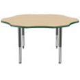 thumbnail image 5 of ECR4Kids 60in Flower Premium Thermo-Fused Adjustable Activity Table Maple/Green/Black - Super Leg, 5 of 8