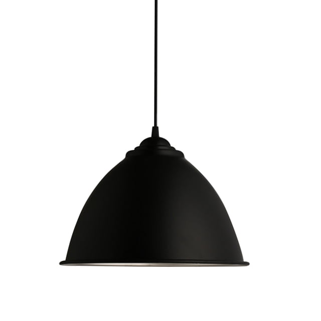 PTOOTP Lámpara colgante de techo de aluminio con pantalla para cafetería y restaurante (pintura negra)