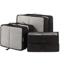 thumbnail image 2 of BAGAIL 6 Set Packing Cubes,3 Various Sizes Travel Luggage Packing Organizers(Black), 2 of 10